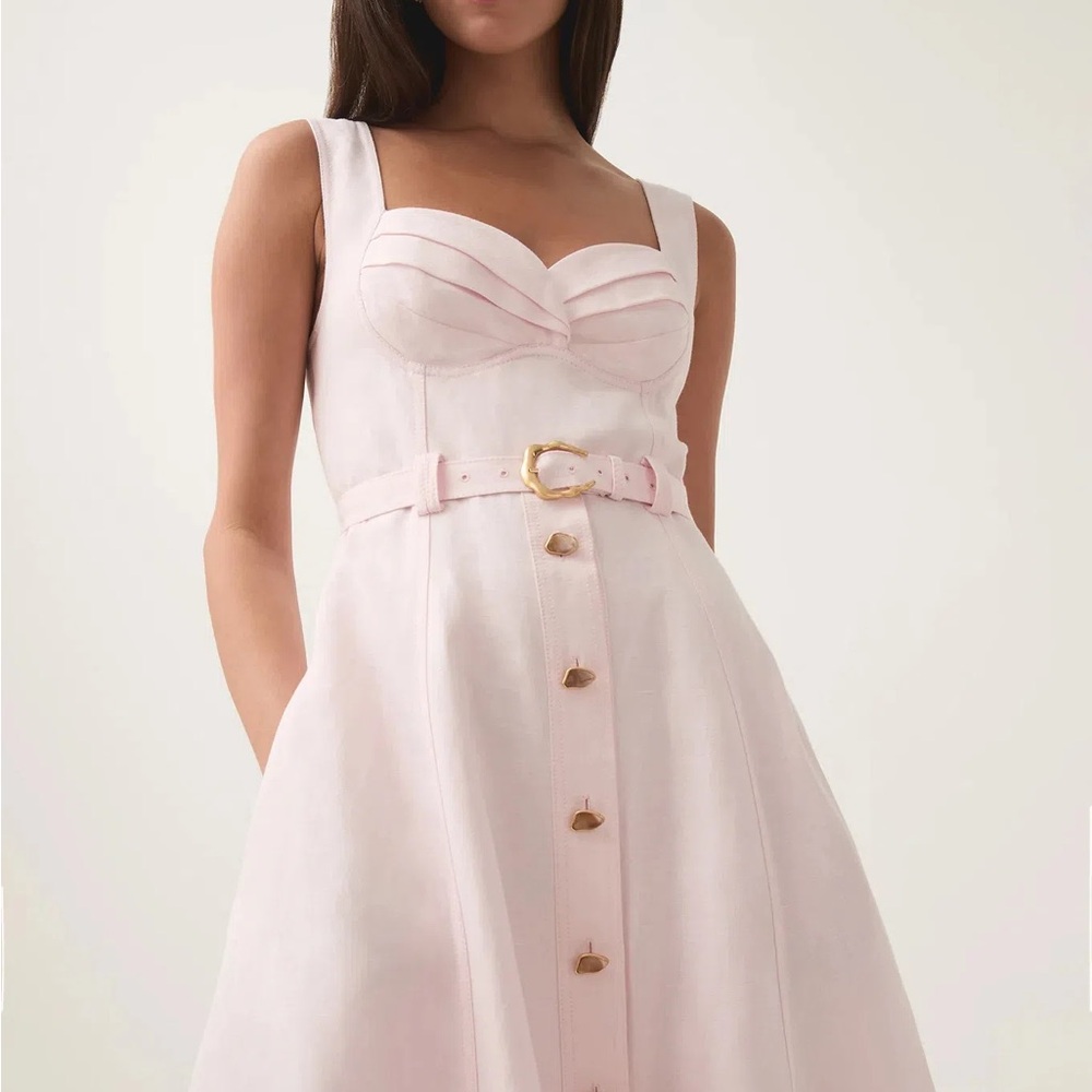 Aje Primary Belted Midi Dress